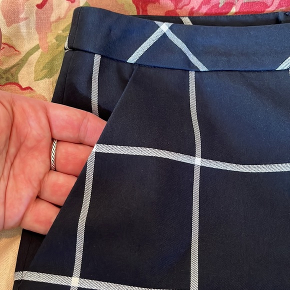 ESCADA Size EU 38 Plaid Stretchy Cigarette Chino Cotton Blend Naval Prep $295NEW - Picture 8 of 16